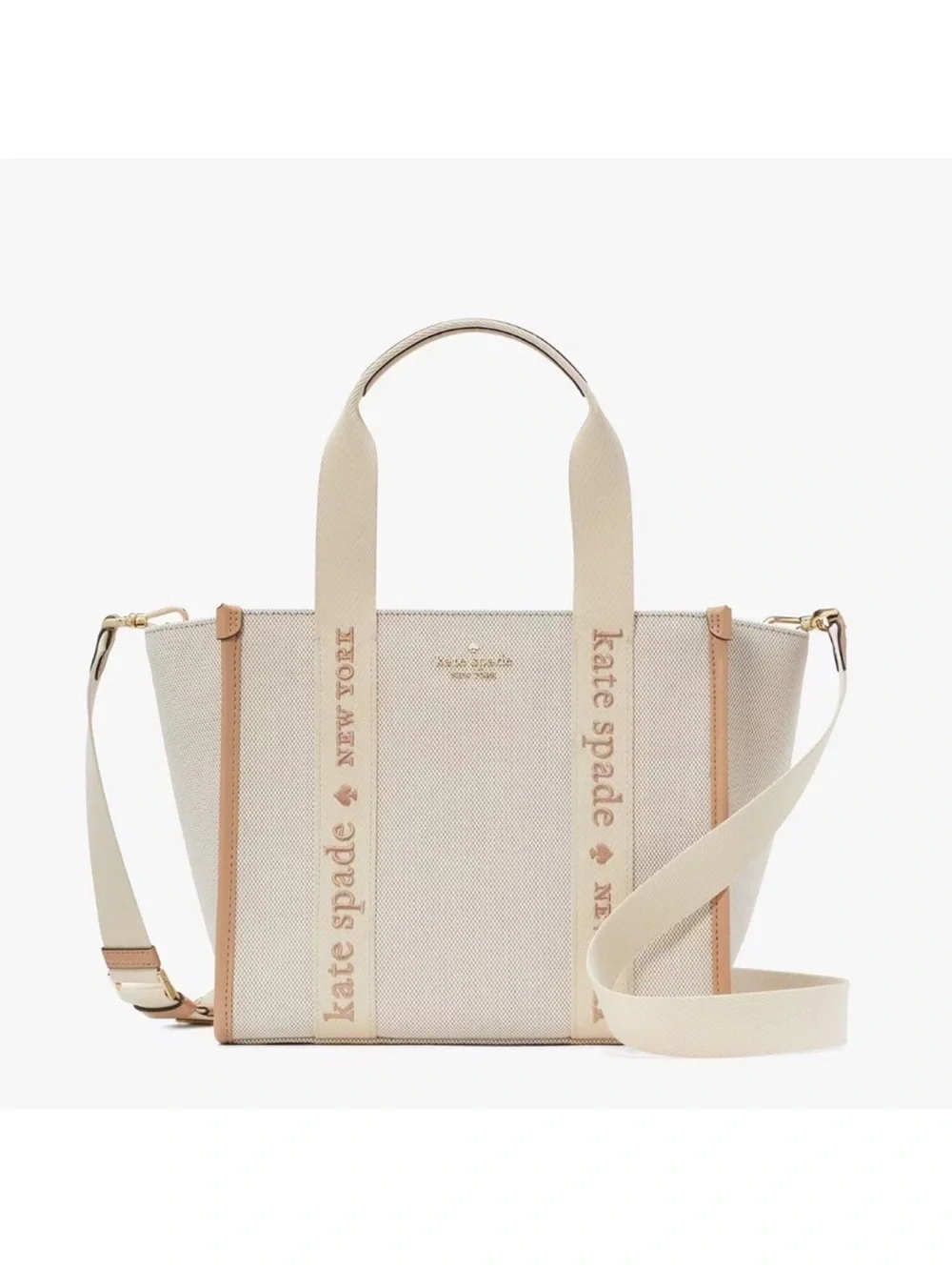 Kate Spade New York Kip Canvas Small Tote Crossbody Bag